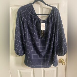 Business casual 3/4 sleeve blouse